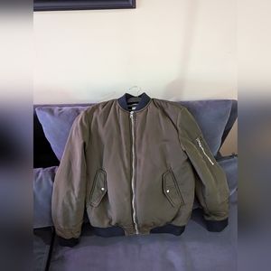 Zara trf Outerwear Bomber - XS Olive